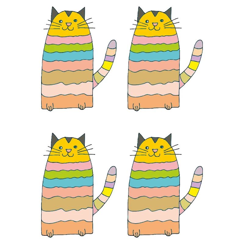 Boucles de chat quadruples