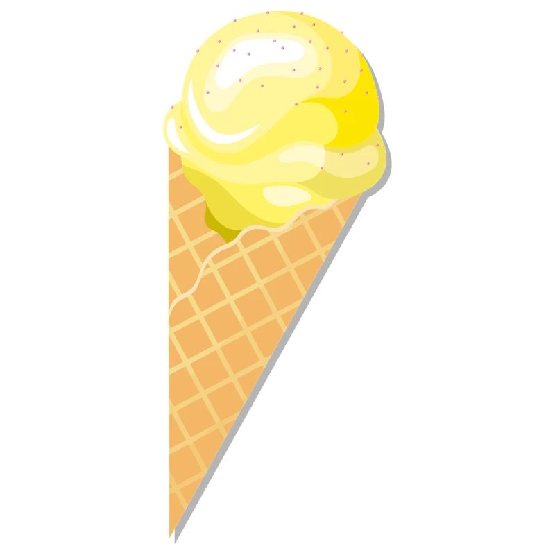 Kugel Vanille Eis Geschenk Idee