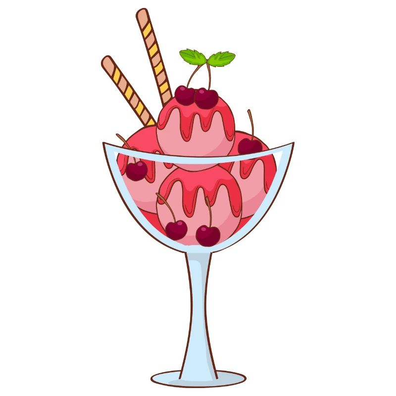 Eis Speiseeis Eiskrem Eiscreme Kugeleis Eisbecher