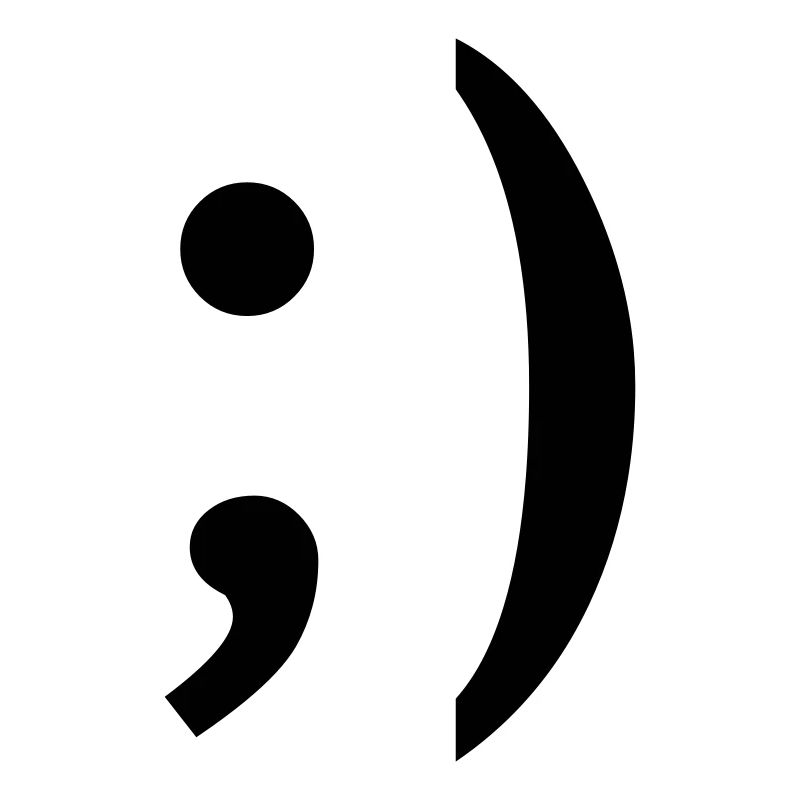 ;) smiley zwinker
