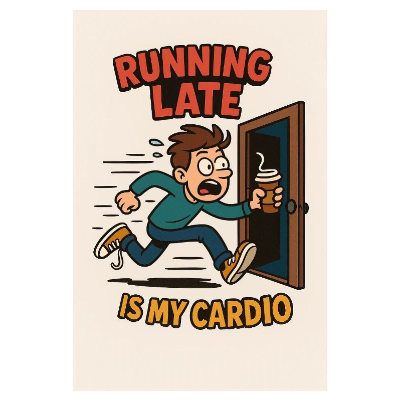 Courir en retard est ma conception cardio