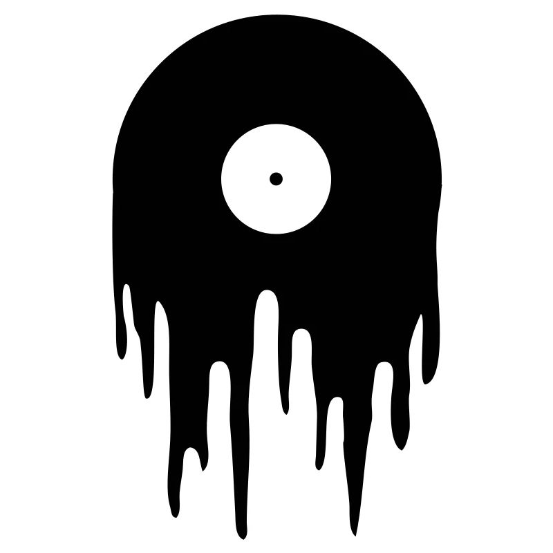 Vinyl schmelzend DJ Schallplatte platte record