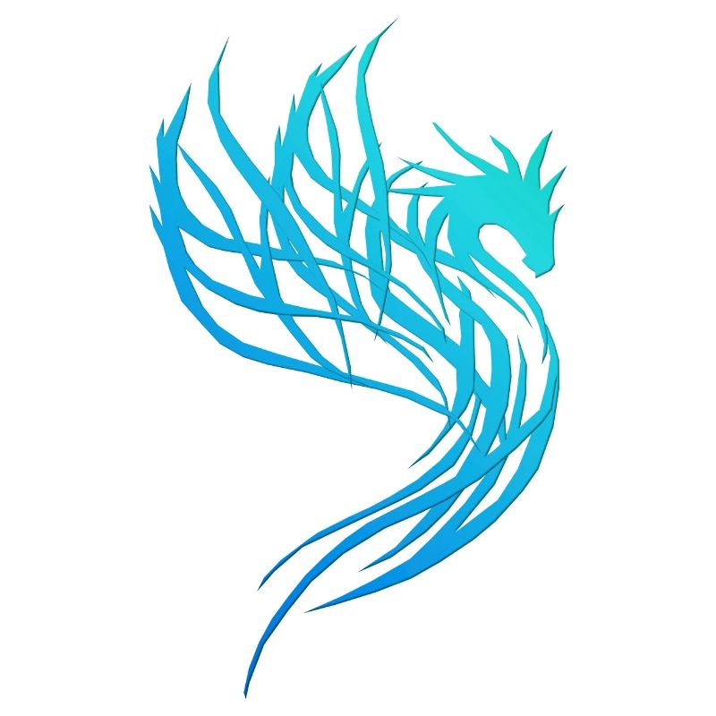 Blauer Wasser-Drache