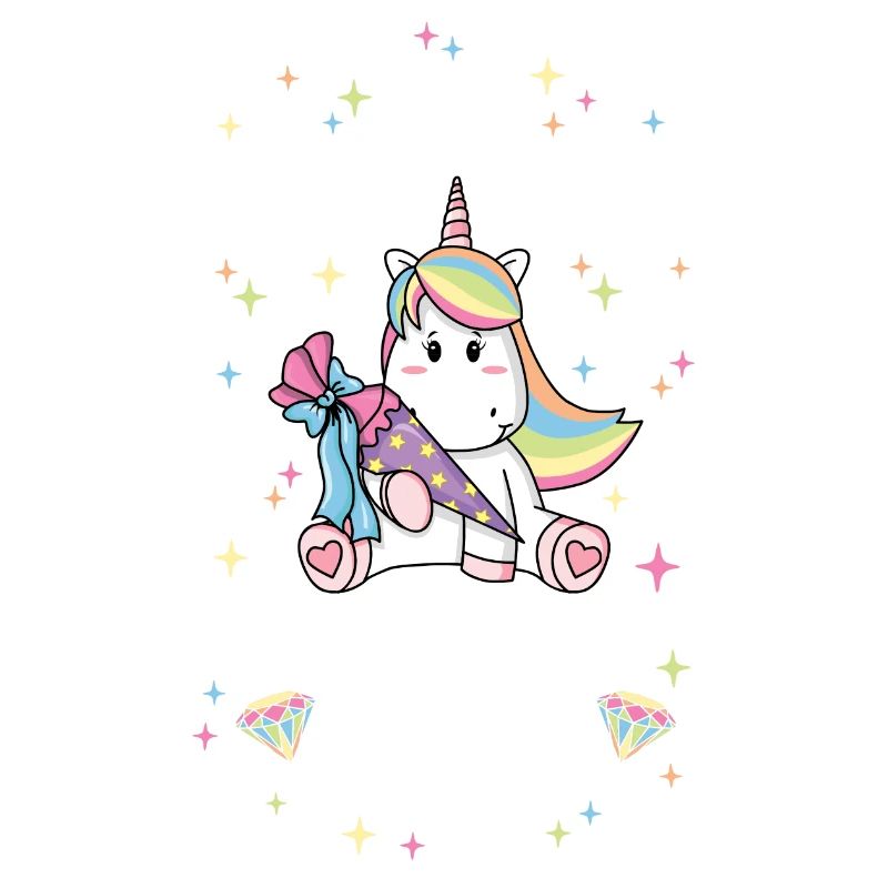 Tschüss Kindergarten Einhorn Einschulung