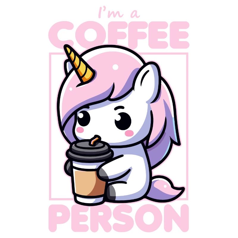 Ich bin ein Kaffeemensch Einhorn