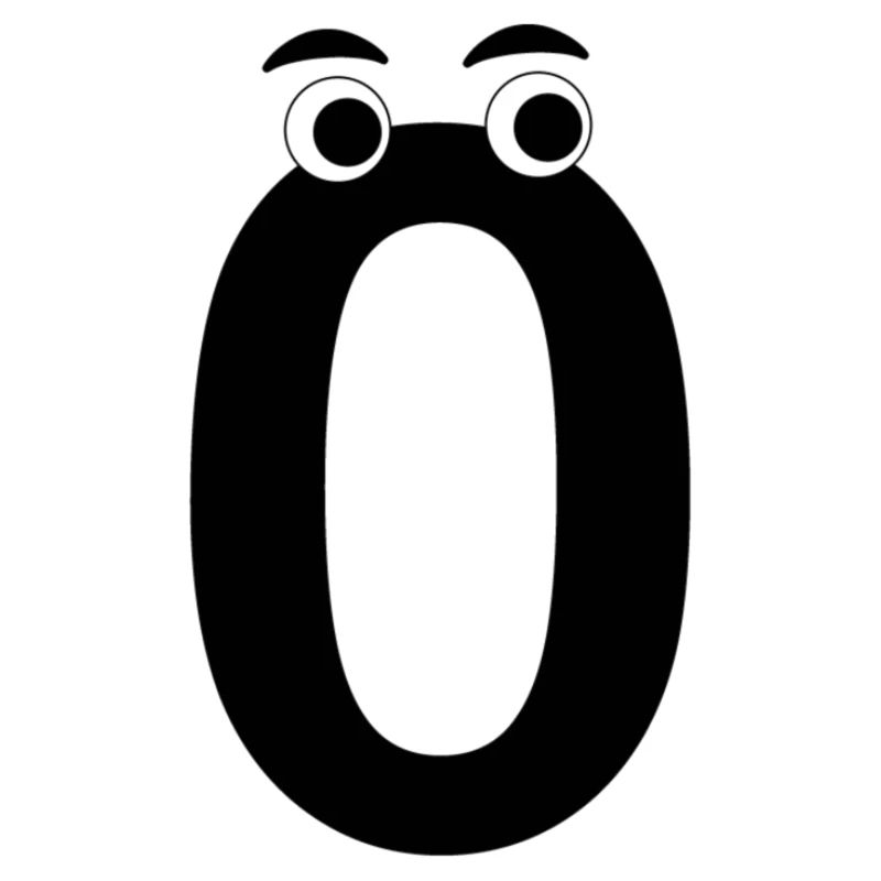 Number Zero 0 Kids Birthday Learn Math