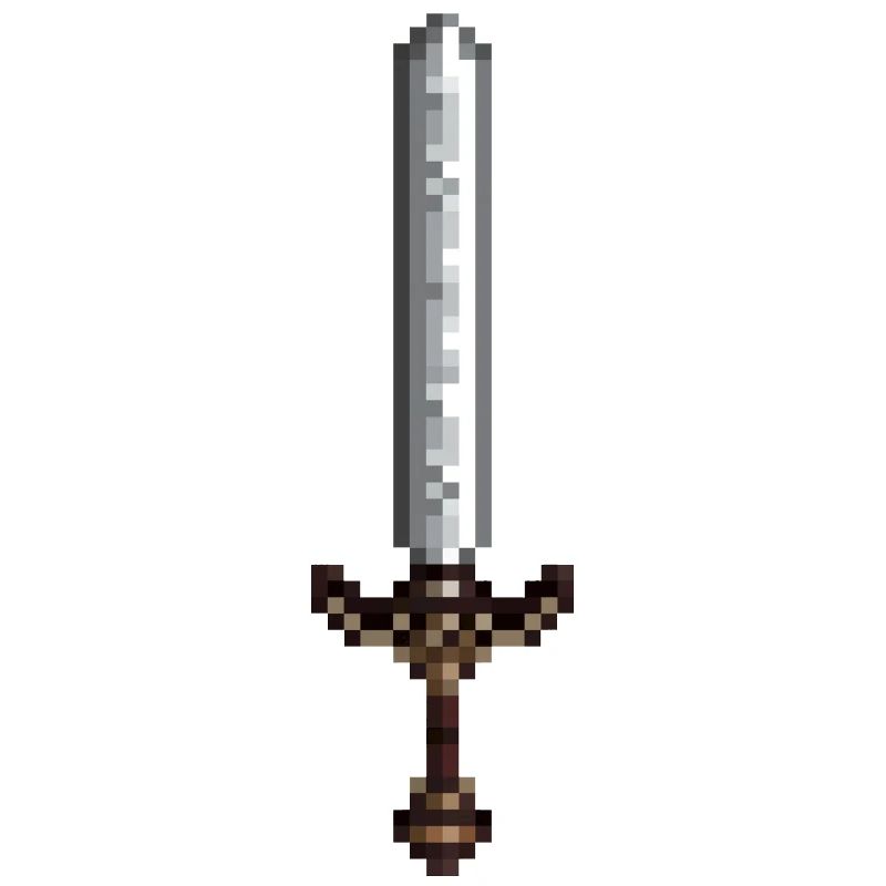Épée pixel art style rétro 8 bit
