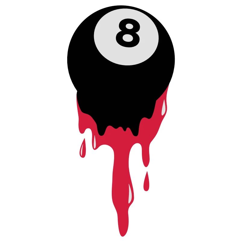 Blutungen aus acht 8-Ball Billard oder Pool