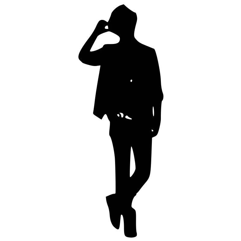Model boy silhouette