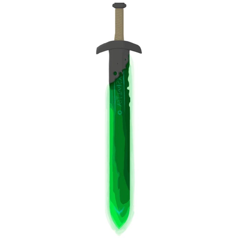 Épée runique verte