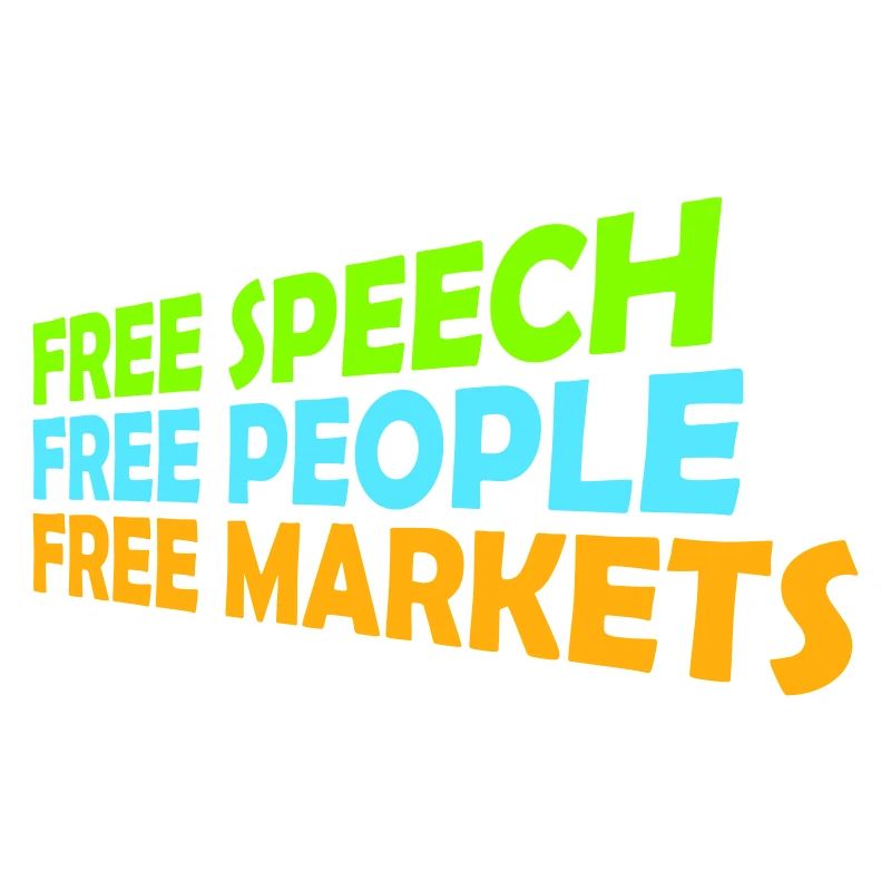 Marché de la liberté d’expression Peuple Libertarian Freedom Logo