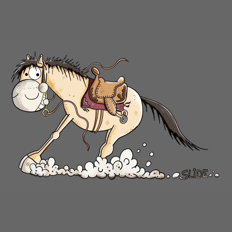 Westernpferd im Slide