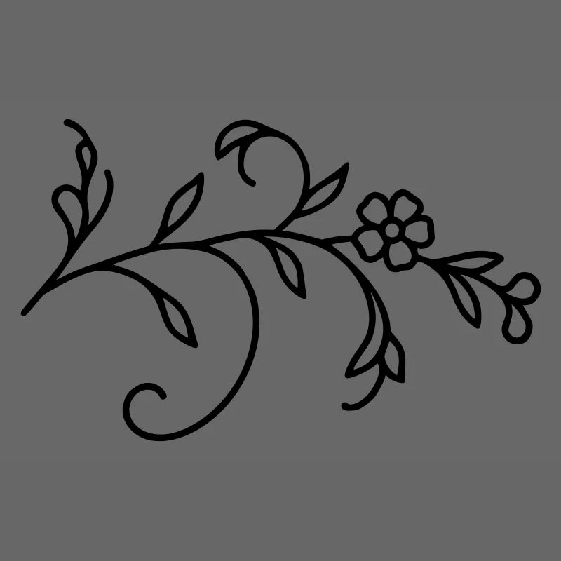 Blumenranke Blätter