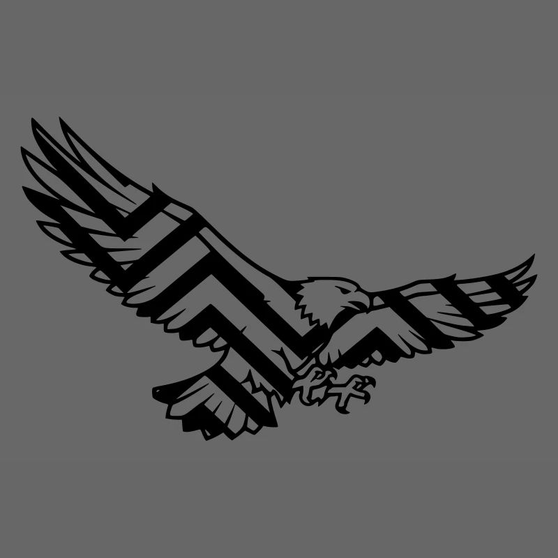 Logo polygonal géométrique Eagle