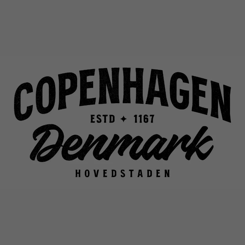 Copenhague, Danemark – Conception de villes vintage