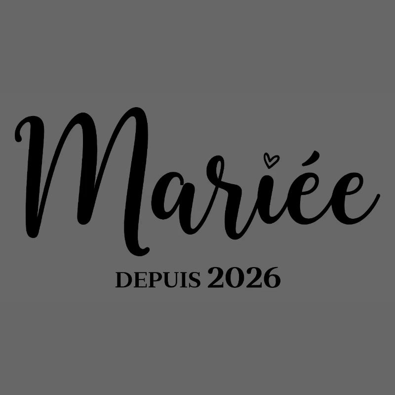 Bride Since 2026 Elegant Design for Wedding