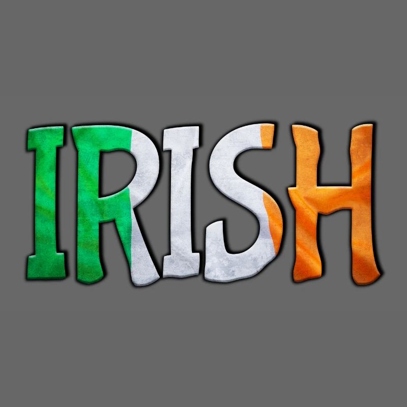 Irish Flag Letters Patchwork