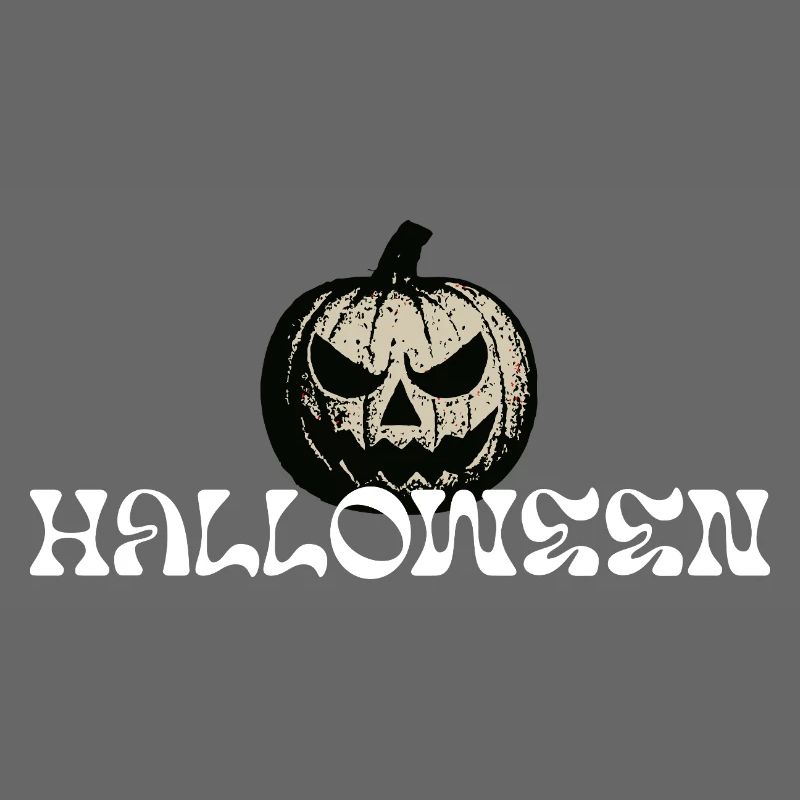 Conception de texte d’Halloween citrouille hantée