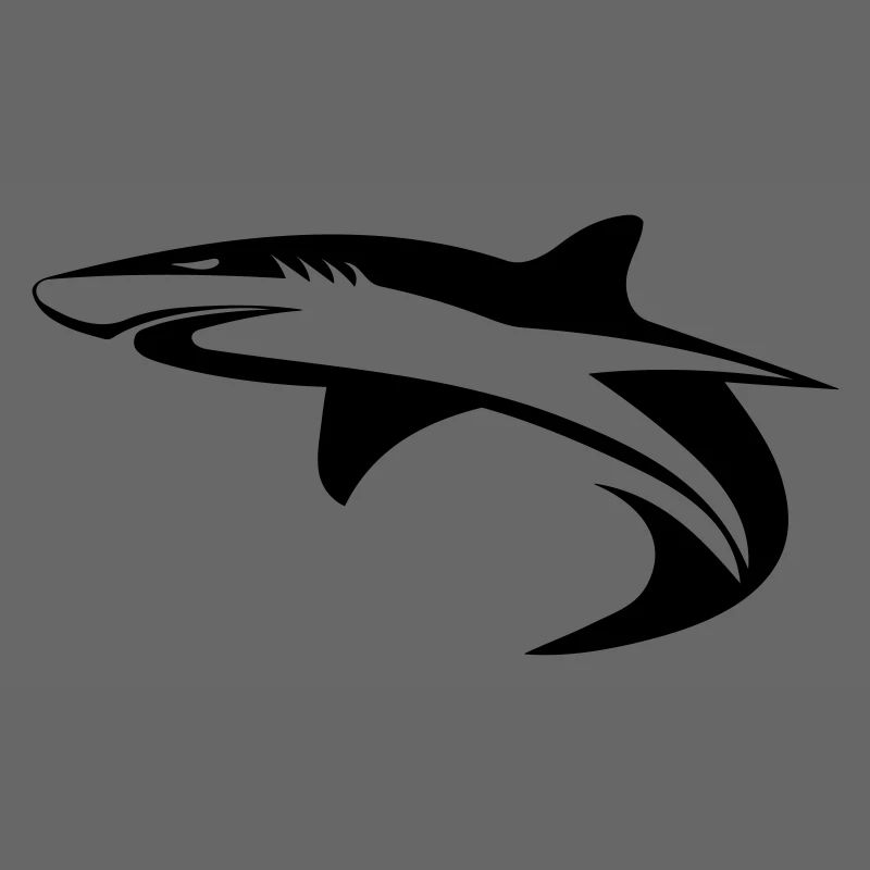 Requin - conception de géométrie vectorielle