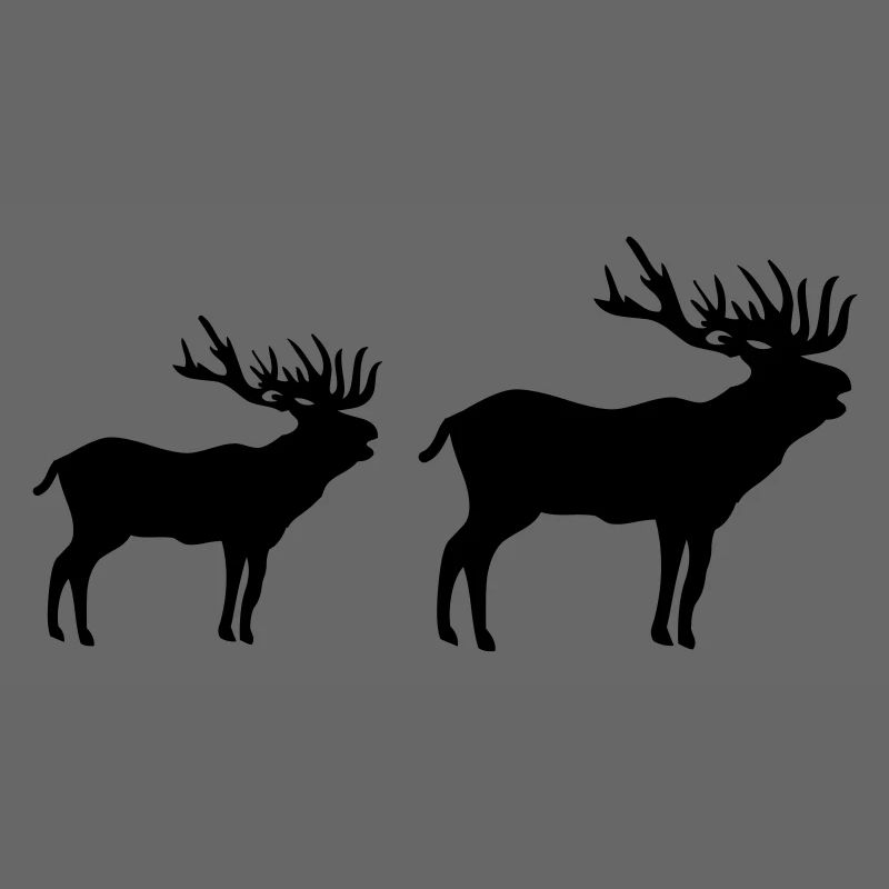 Silhouette de cerf
