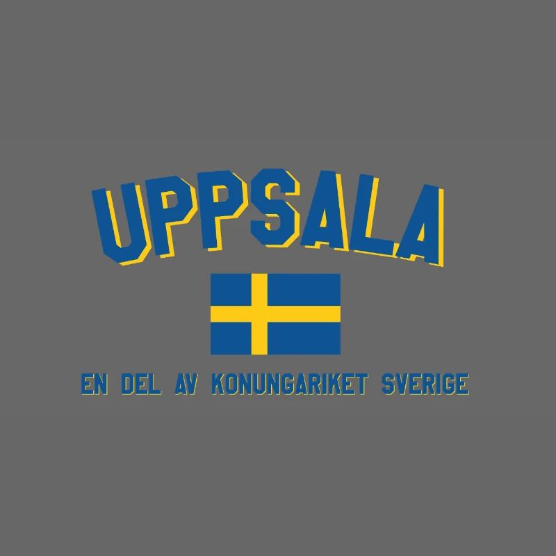 Logo d’Uppsala avec drapeau