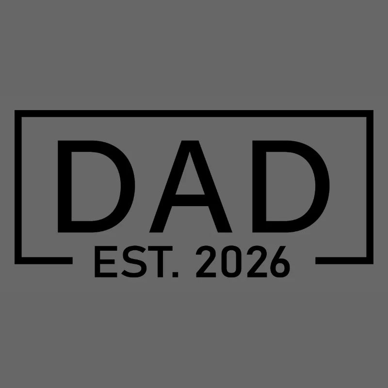 Dad Est 2026 Logo Father 2026 loading New Dad 2026