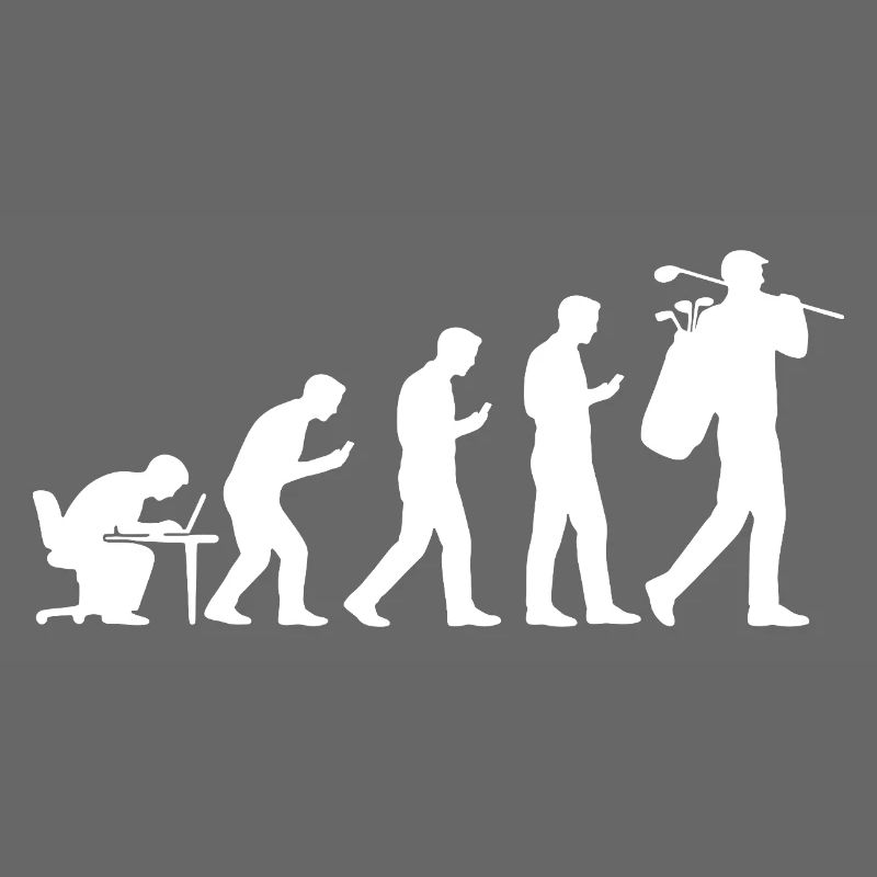 Evolution Golf Cadeau drôle pour golfeurs masculins