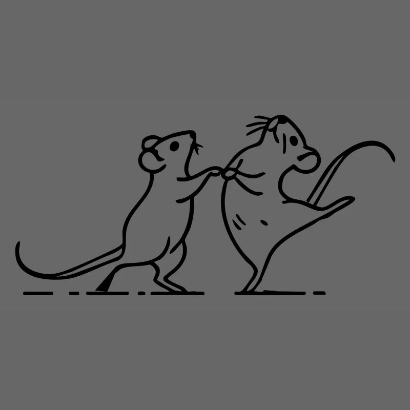 dancing white mice