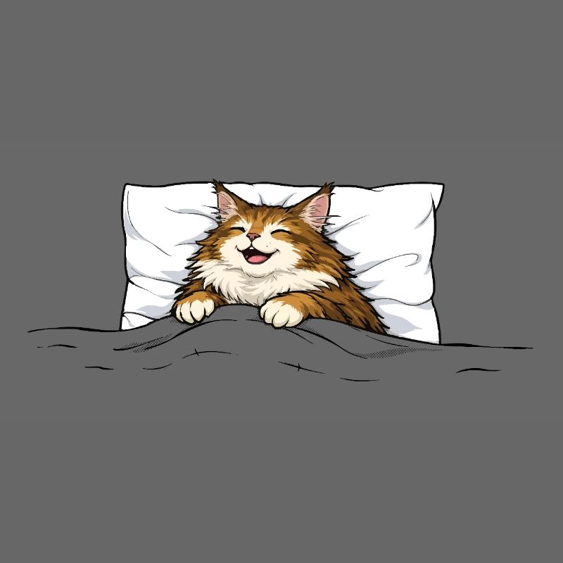 Sleeping Cat – Cute Cuddle Animal Design