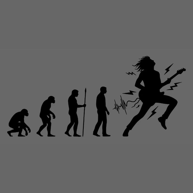 Évolution vers guitariste et musicien rock