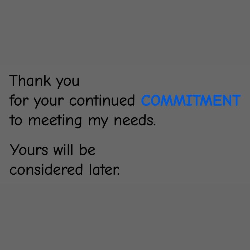 Baby Performance Review - Commitment