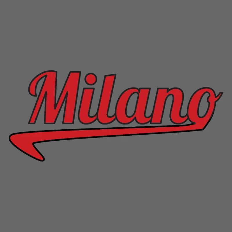 Milano Script Emblem Swoosh