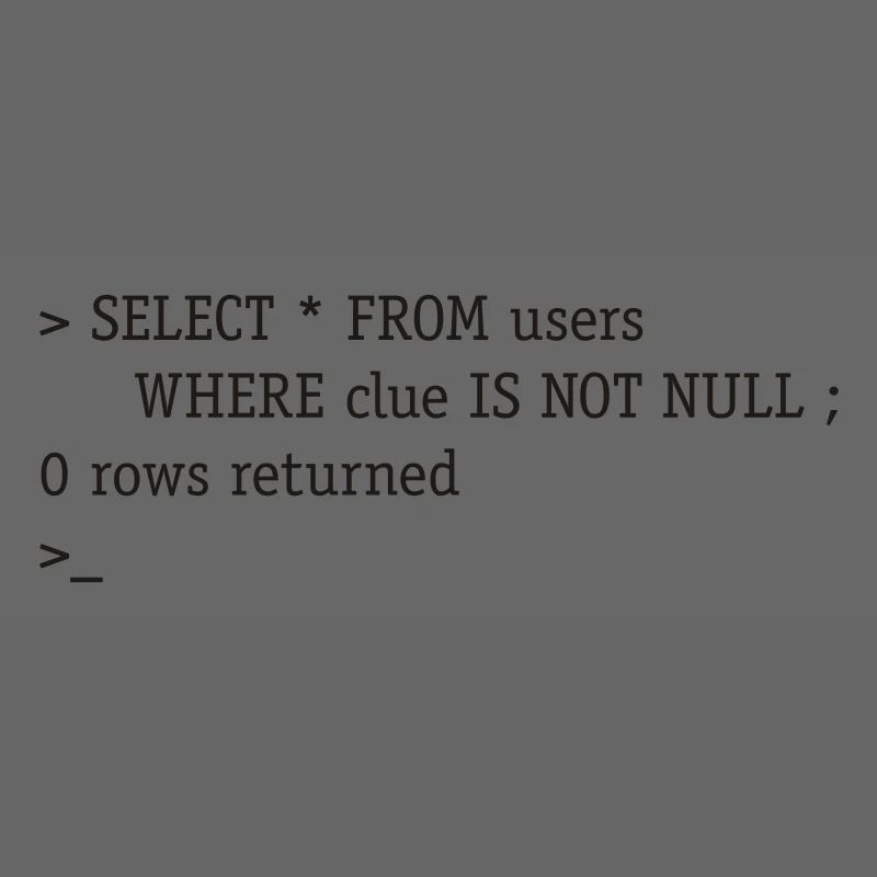 SQL No Clue