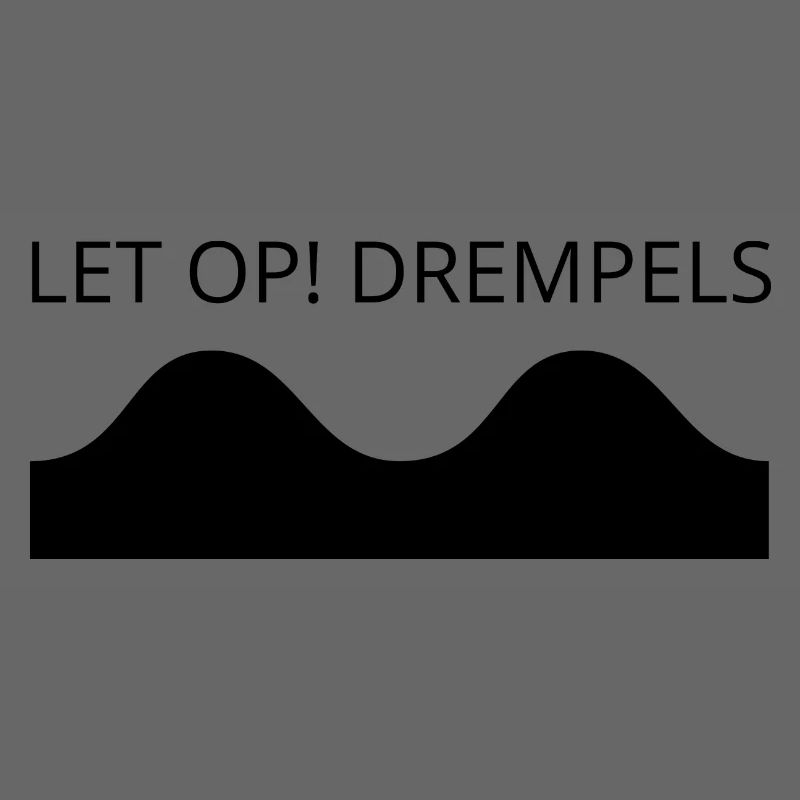 Let op Drempels black