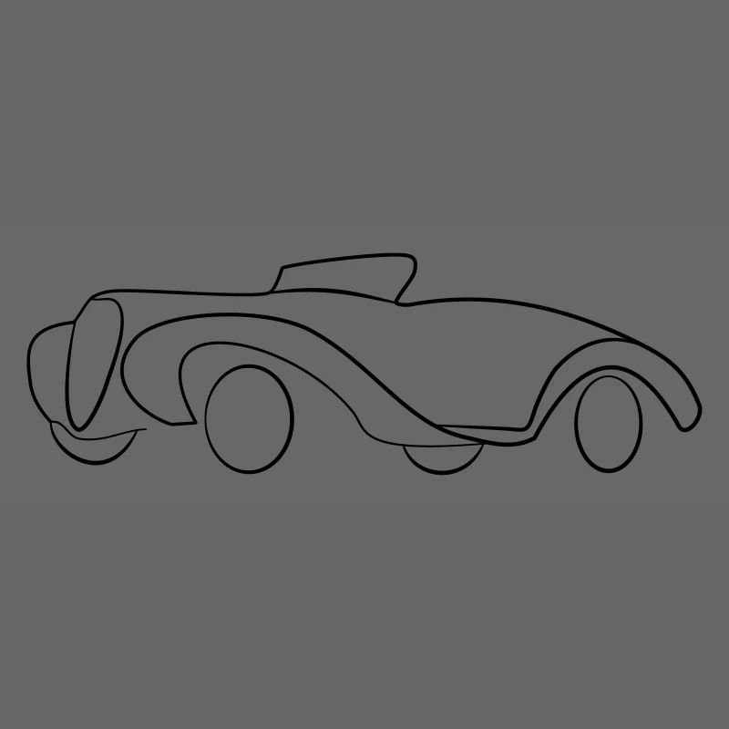Oldtimer Cabrio Hot Rod Tribal