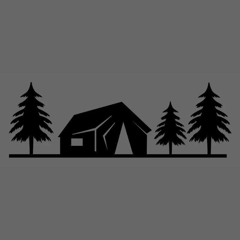 cabane dans la forêt
