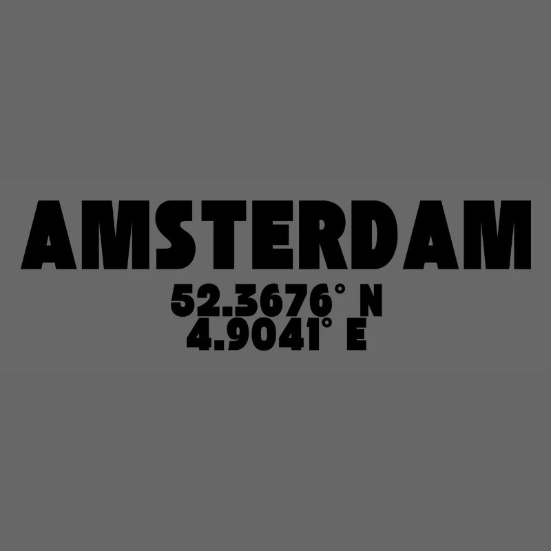 Amsterdam - Design with coordinates