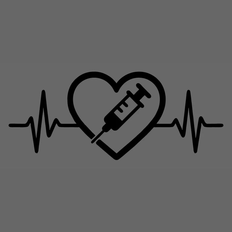Herz + Krankenpfleger / Krankenschwester – Super 