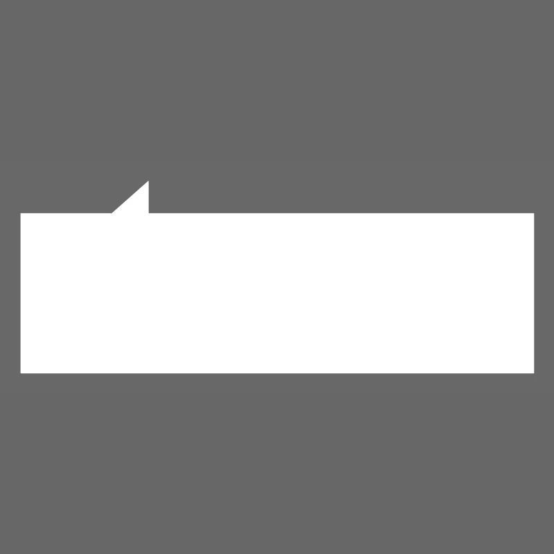 Speech bubble rectangle