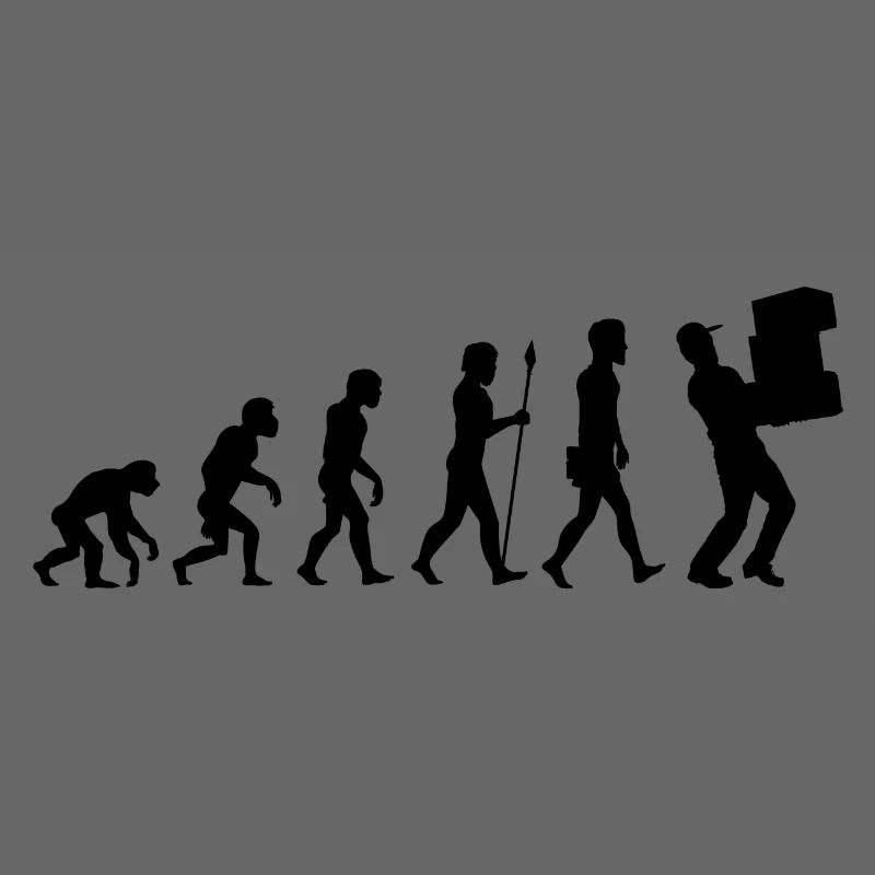 Evolution package delivery t-shirt postman gift