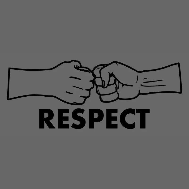 Respect two fists with text 'RESPECT'