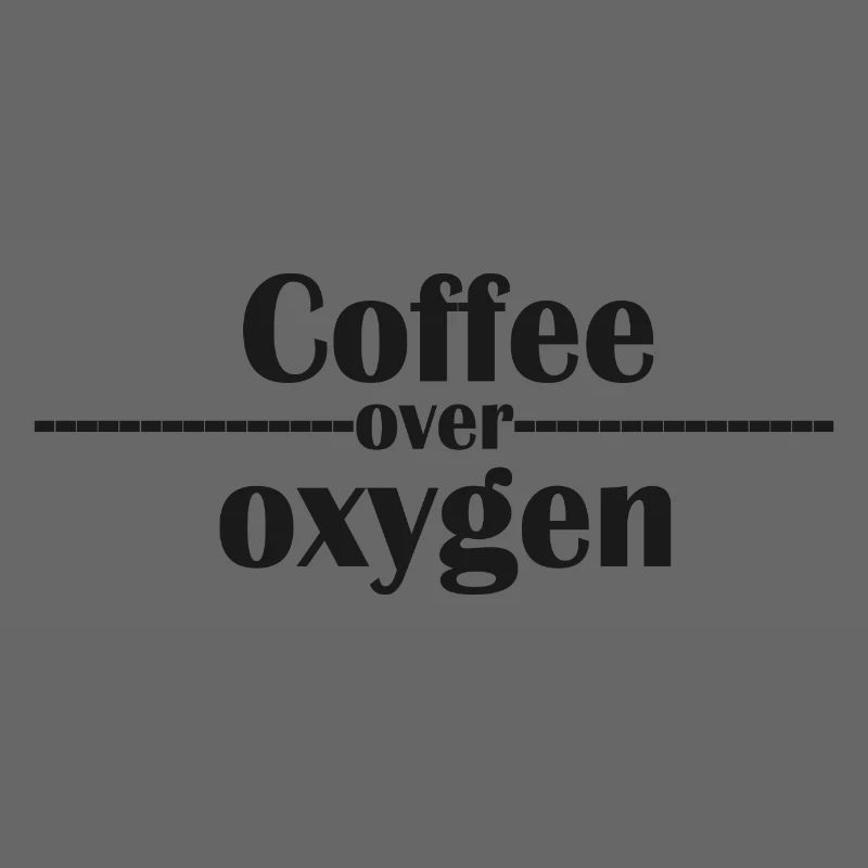 Typographie du café sur l’oxygène