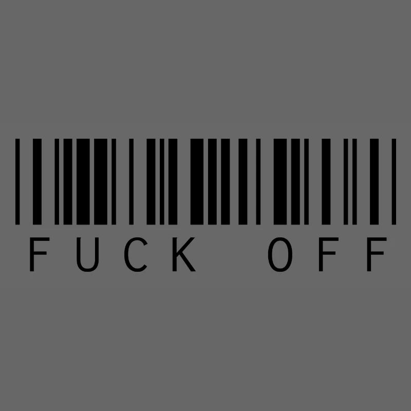 Barcode Strichcode Fuck Off Spruch