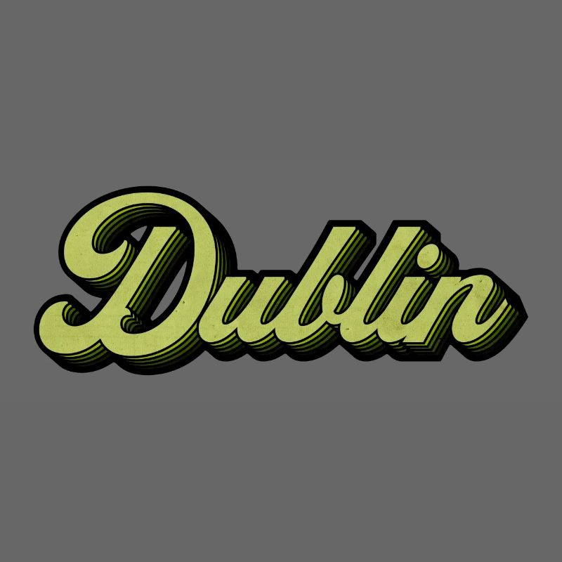 Dublin Retro Script in Lime