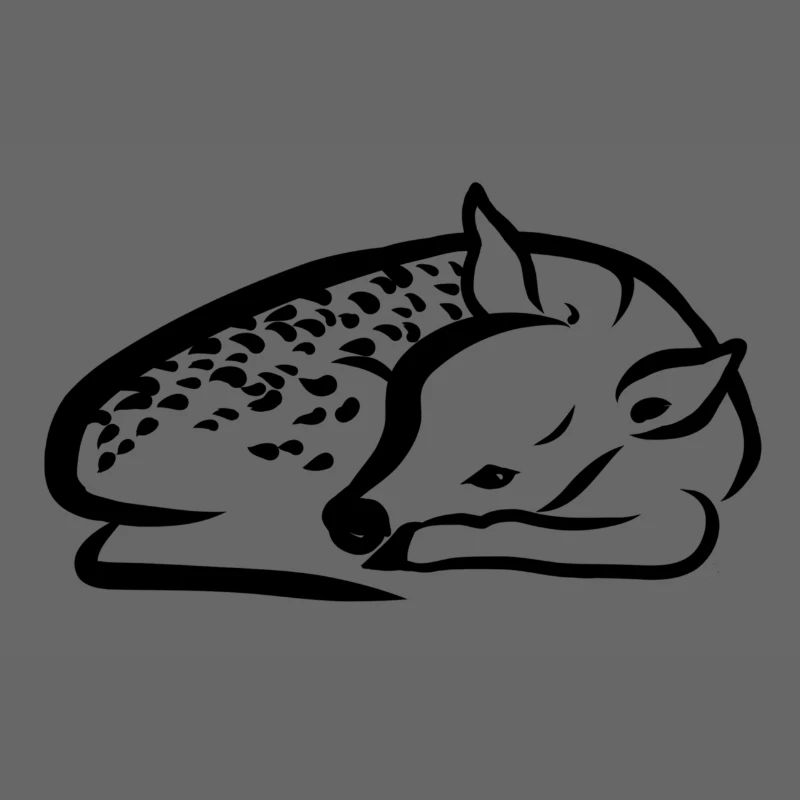 Fawn lying down