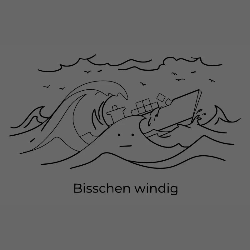 Bisschen Windig Seefahrt Sturm Moin Ozean See
