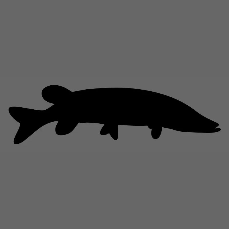 Silhouette de poisson brochet