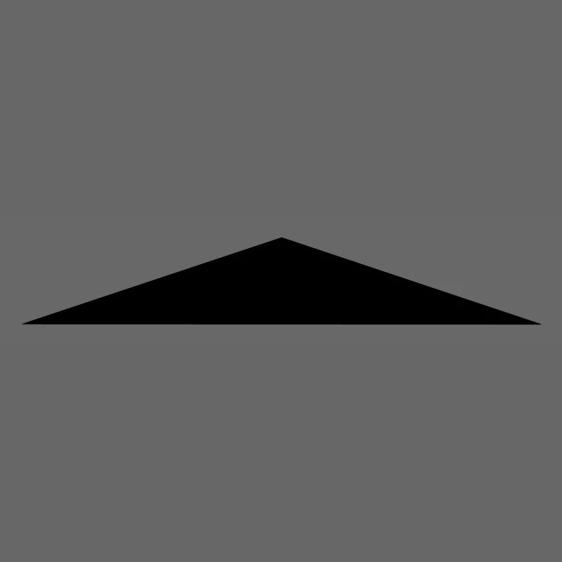 Isosceles triangle / / flat