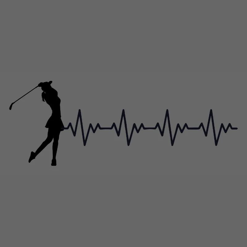 Golfeuse Golfeuse Coup de golf ECG Battement de cœur