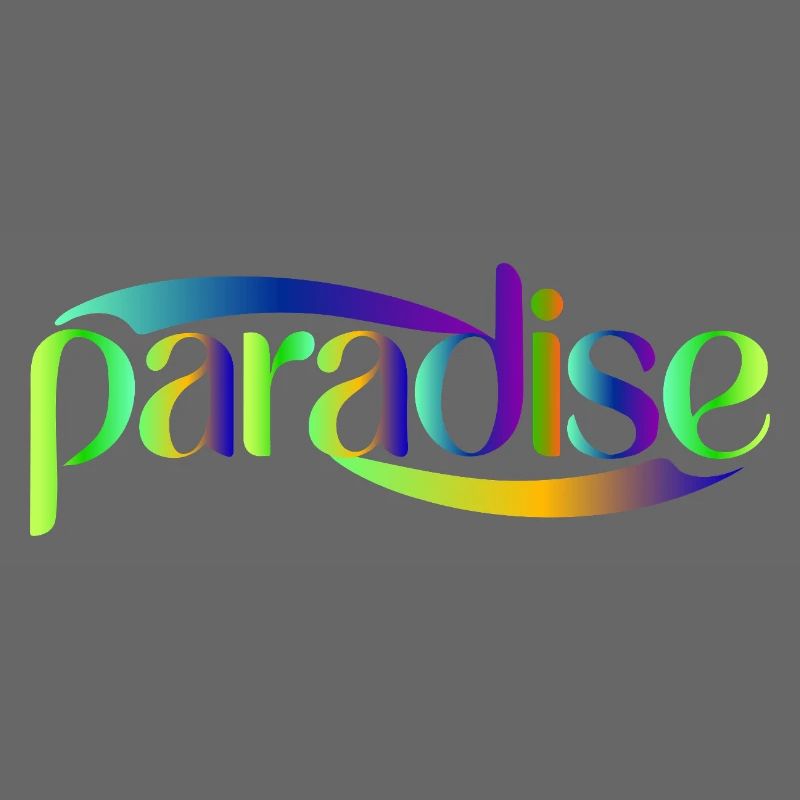 Paradise Rainbow Skriptdesign